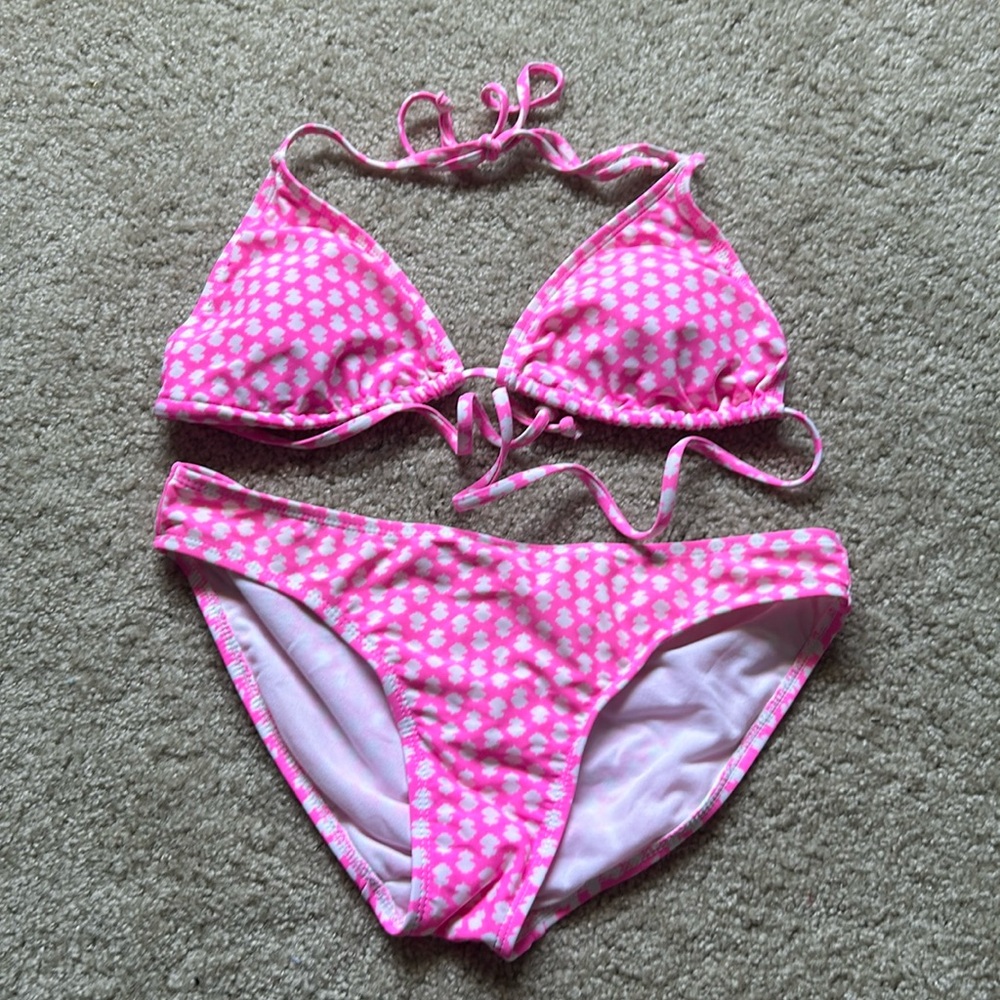 Old Navy hot pink bikini set